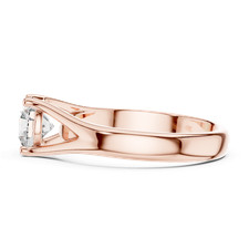 Certified Created 1.00 Ct Twisted Pav? Diamond Lovely Ring 925 Silver V170