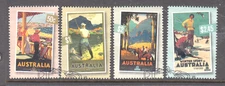 Australia 2007 Nostalgic Tourism  fine used set 4 sheet stamps.