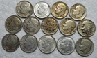 Lot / Roll Of 14 Silver Roosevelt Dimes. 1.01 OzT. Estimated Fine To AU. A1317.