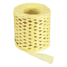 219 Yard Raffia Paper Craft Ribbon, Raffia Twine String, Light Yellow