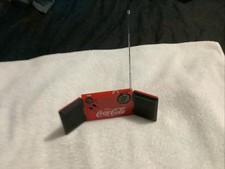 Vtg Coca Cola AM/FM Stereo Radio Approx. 7 1/2" X 2 1/2" H, Uses 2 1.5 V Battery