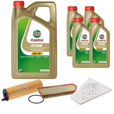 FEBI BILSTEIN Inspektionspaket 9L CASTROL EDGE 5W-30 M für Mercedes-Benz