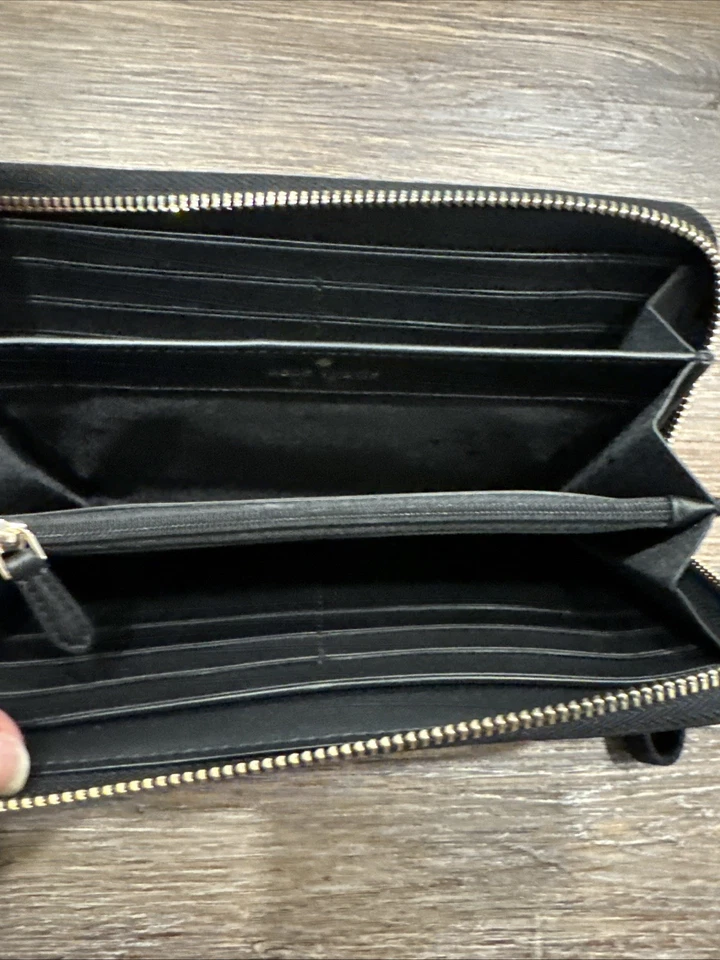 Cartera Kate Spade Chelsea Rosa Estampado Flores Continental Nylon Floral Foto 4 de 4