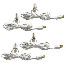  C7 Accessory Cord with C7 Led Light Bulb Candelabra-Base C7 +Accessory-cord 4P
