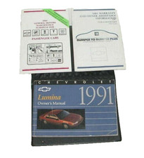 1991 Chevrolet Lumina Factory Original Glovebox Owners Manual Book Portfolio