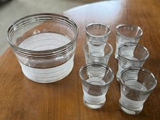 1930 s MacBeth Evans Ice Bucket & 6 Tumblers ...