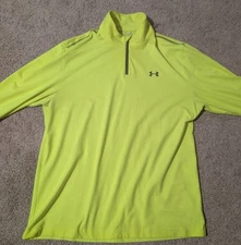 Under Armour Men's Cold Gear Loose Quarter Zip  Large Work Gear
