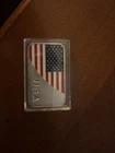 1 Ounce Fine Silver Flawless American Flag .999 Bar