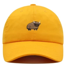 JPAK Sleepy Fluffy Yak Premium Dad Hat Soft Cotton Breathable Animal Lover