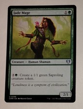 Jade Mage Regular 0298 Uncommon Magic The Gathering Card MTG TCG CCG 2023 CMM