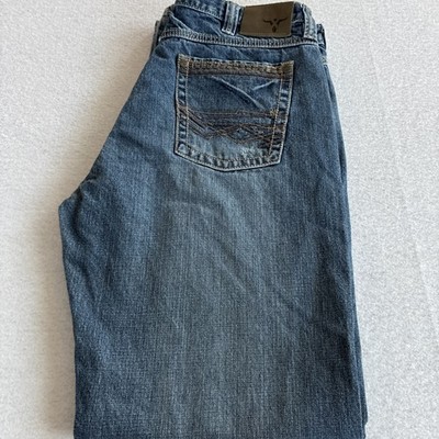 Wrangler 20X Jeans Mens 34x34 Blue Medium Wash Regular Straight Denim Western
