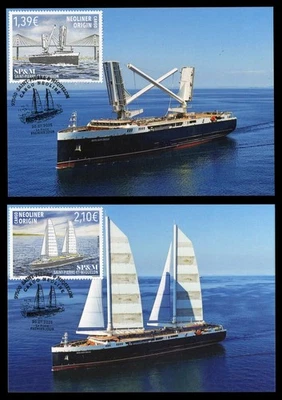 SAINT-PIERRE-ET-MIQUELON 2025 Carte Maximum Neoliner Origin Cargo RoRo ship boat - Photo 1/3