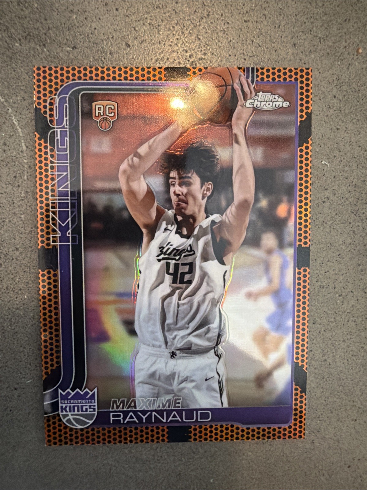 2025-26 Topps Chrome #293 Maxime Raynaud Basketball Refractor