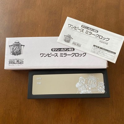 One Piece 15th Anniversary Mirror Clock Seven Eleven Limited Rare New Japan