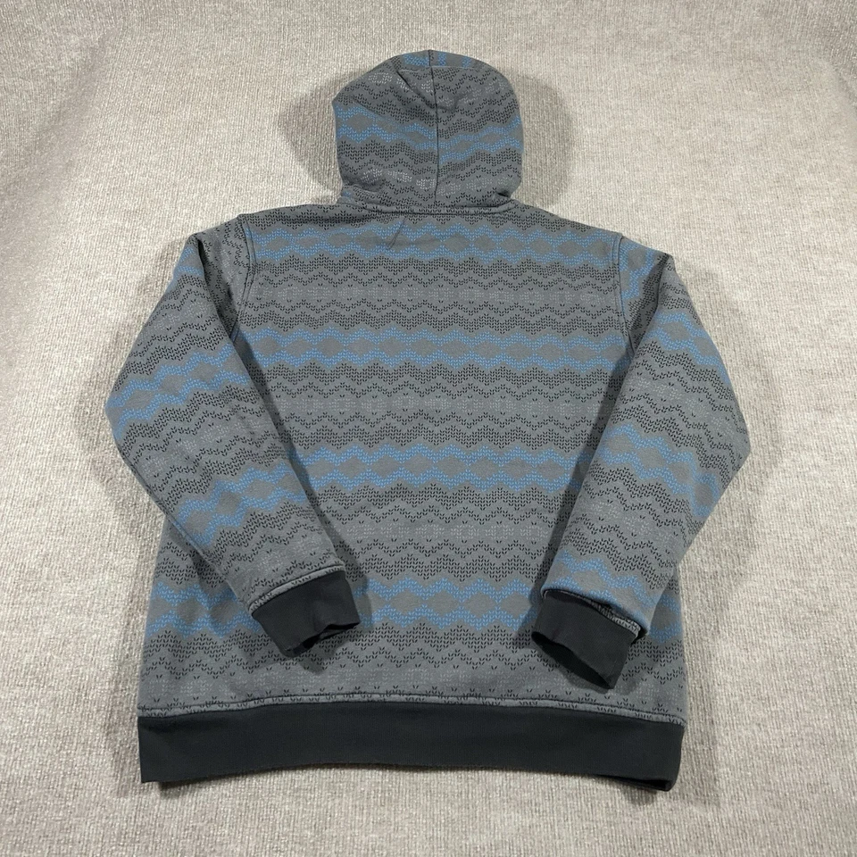 Sudadera con Capucha Calavera Y2K De Colección Para Hombres Grande Gris Sherpa Mall Gótico Grunge Affliction Y2K Foto 3 de 4