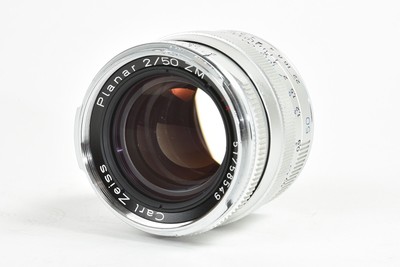 Carl Zeiss Planar 50ミリf2.0 ZM T* シルバー 【公式通販】