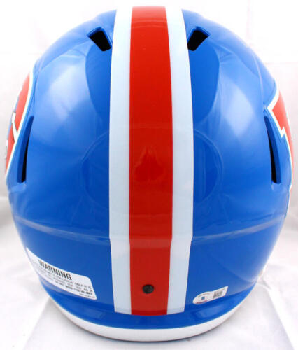 John Elway Autographed Denver Broncos F/S 75-96 TB Speed Helmet-Beckett W Holo - Picture 4 of 7