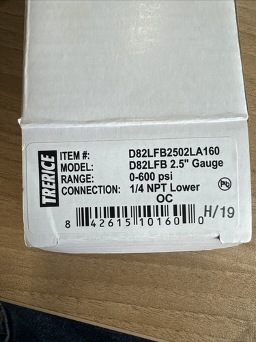 Trerice D82LFB2502LA16” Gauge D82LFB 2.5" Gauge - fast shipping - Picture 2 of 5