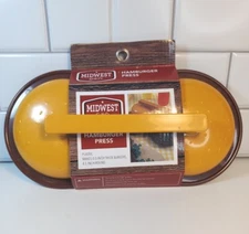 Hamburger Press Make Perfect Formed 0.5" Thick 4.5" Round Midwest Grill 