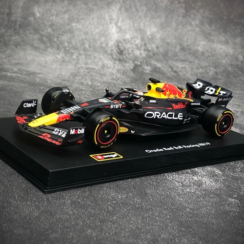 Bburago 1/43 Oracle Red Bull RB19 F1 Model 2023 #1 Max Verstappen W show case - Picture 3 of 10