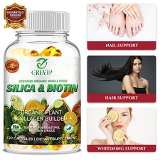 Sílice y Biotina 940mg - Constructor de Colágeno, Antienvejecimiento - Multivitaminas y Minerales