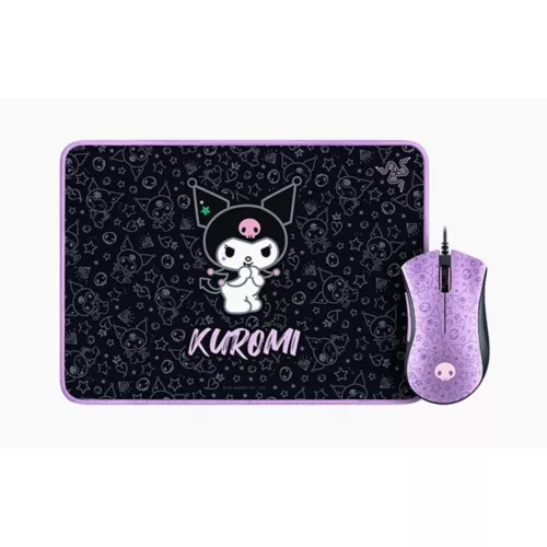 Razer x Sanrio Kuromi DeathAdder Gaming Mouse and Mechanical Keyboard Bundle - Picture 2 of 7