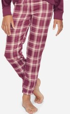 Justice Girls Pink Plaid Burgundy Pajama Pants Size:6 NEW/NWT