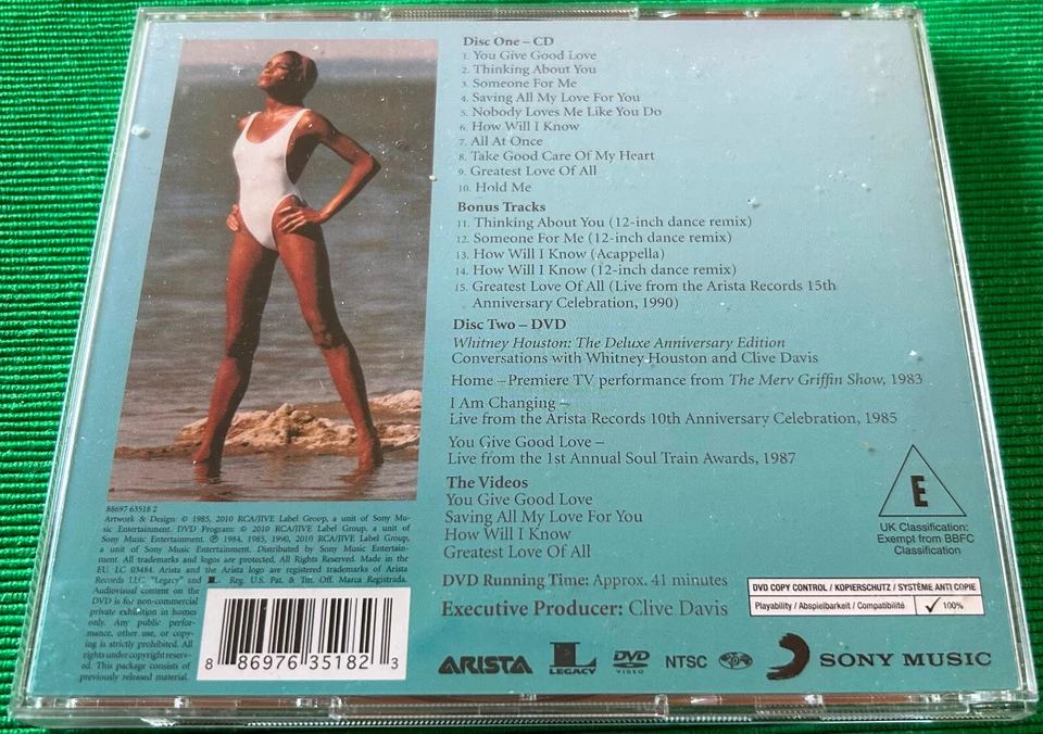 Whitney Houston - THE DELUXE ANNIVERSARY EDITION - CD & DVD Set - EU 2010  EXC.! - Bild 4 von 4