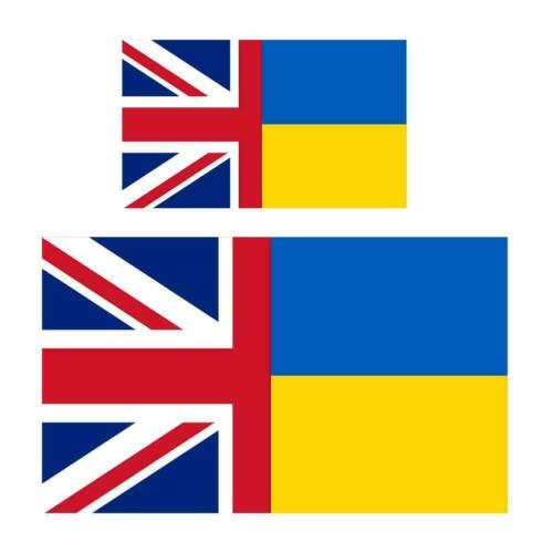 UKRAINE~UK Flying Flag Ukrainian.United Kingdom Union x 5 Jack Large Flag- - Picture 3 of 13