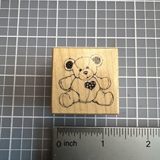 S9, PSX Rubber Stamp, Teddy Bear B-997