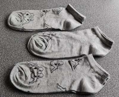 Herren  Socken Sneakersocken KAPPA 3 Paar grau  NEU mit Etikett