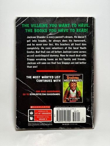 1st Print #2 Son of Slappy Book 2 Goosebumps Most Wanted R.L. Stine 2013 Series - Picture 2 of 16