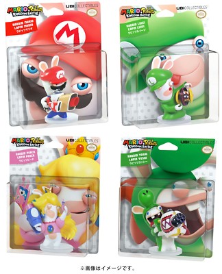 Rabbids Kingdom Battle Figure Mario Luigi Peach Yoshi Complete Set not amiibo FS | eBay