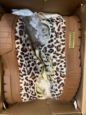 Puma 382910-01 Womens Mayze Leopard Platform Sneakers