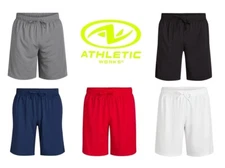 Athletic Works Men's Polyester Active Mesh Gym Shorts 9" Inseam w/ Pockets SM-XL