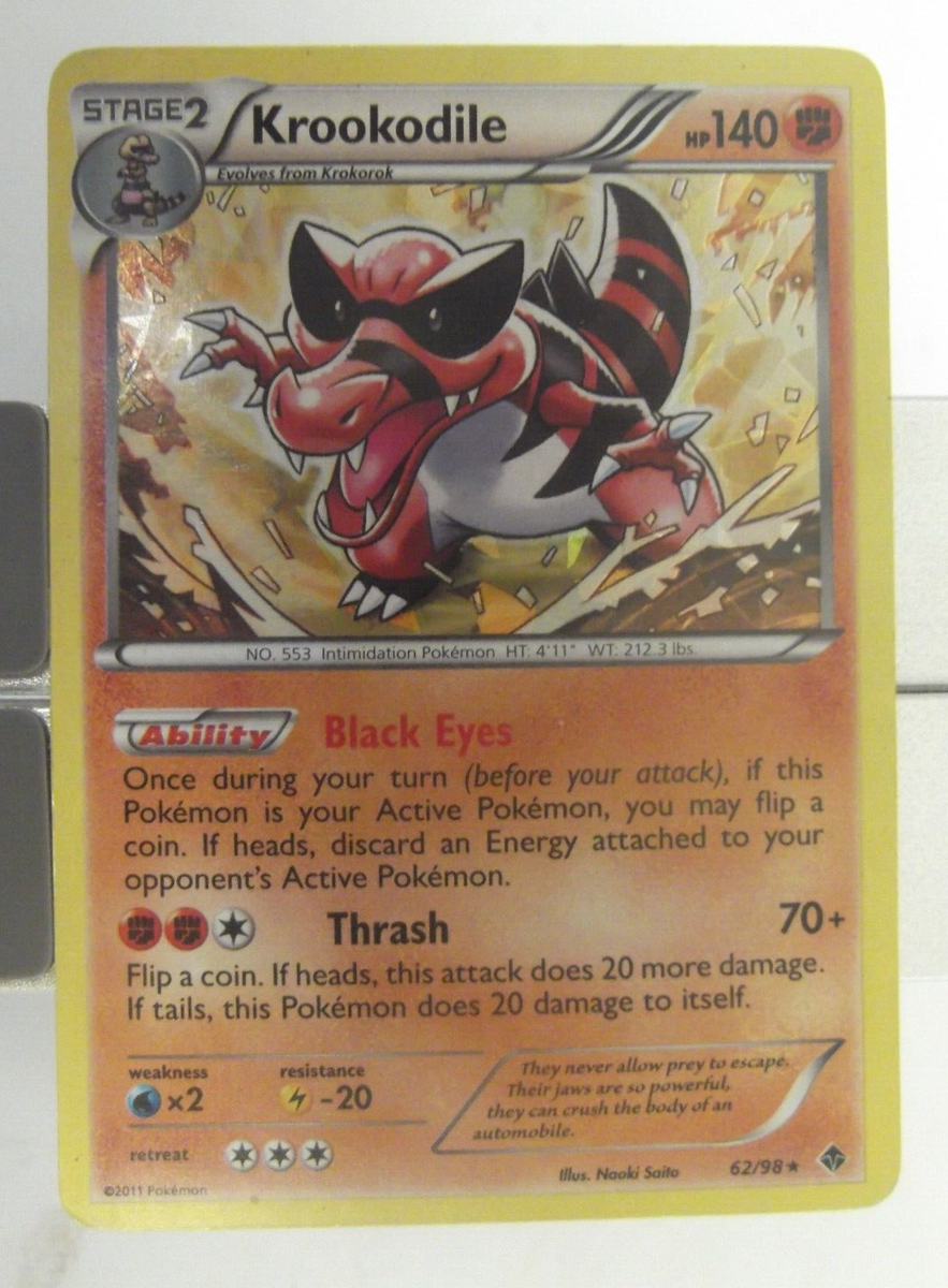 063PK62 - Krookodile- 62/98 - Emerging Powers - Rare Holo * | eBay