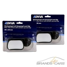 2x ENVA ZUSATZ RÜCKSPIEGEL 88 x 58 mm MIT CL...
