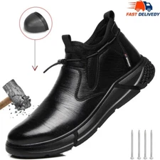 Men work life waterproof shoes steel toe shoe anti piercing shoes Indestructible