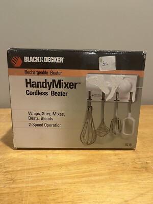 HandyMixer Cordless Beater Black & Decker Model 9210 BRAND NEW 028872092107