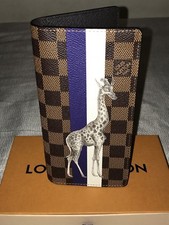 Louis Vuitton Brazza Wallet Savane Giraffe Damier Ebene N63347