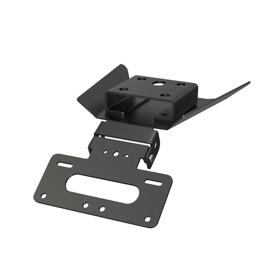 Motorcycle Curved Vertical Side Mount License Plate Holder Bracket For