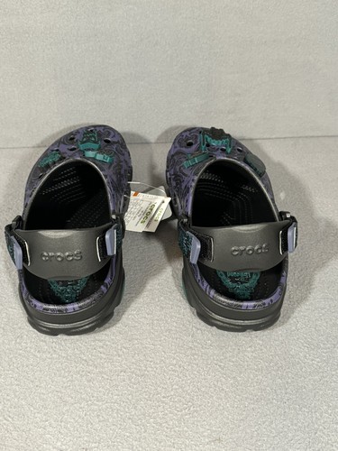 New Haunted Mansion Disney Wallpaper Crocs Halloween Adult Clogs Size M5 W7 - Picture 4 of 5