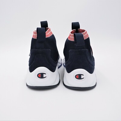CHAMPION RED, WHITE & BLUE RALLY SOCK-STYLE HIGH TOP MEN display picture 1