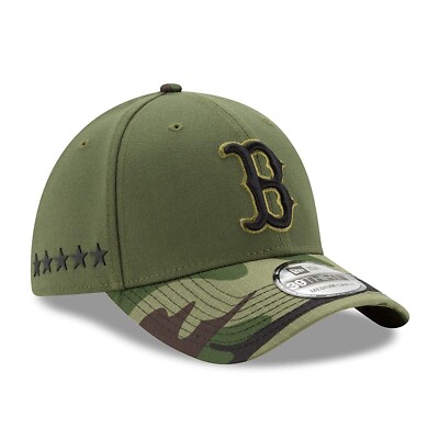 Authentic MLB New Era Boston Red Sox Olive Green Memorial Day