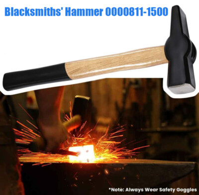 Blacksmiths' Hammer 0000811-1500 for Knife-Making Forge Tongs Vise Anvil Tool