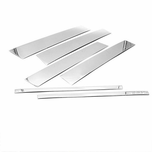6PCS Fit For Nissan Armada 2005-2015 Silvery Pillar Posts Door Window Trim Cover - Picture 2 of 6