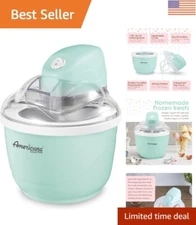 Versatile 1 Quart Frozen Dessert Maker - No Salt Required, Create Your Favorites