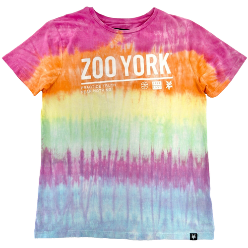Zoo York Shirt Womens Medium Multicolor Tie Dye Skater Skateboard Casual Ladies
