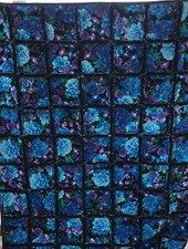 New Home-Crafted 52x65 Throw Vibrant Colors Rag Quilt