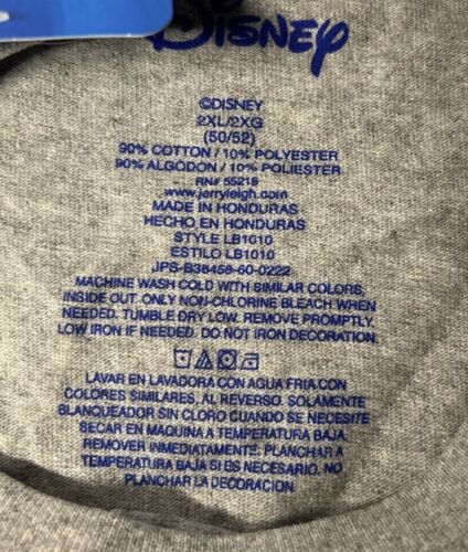 Disney Mickey Mouse Dad Ears Men T-Shirt Gray Size 2XL NWT - Picture 3 of 3